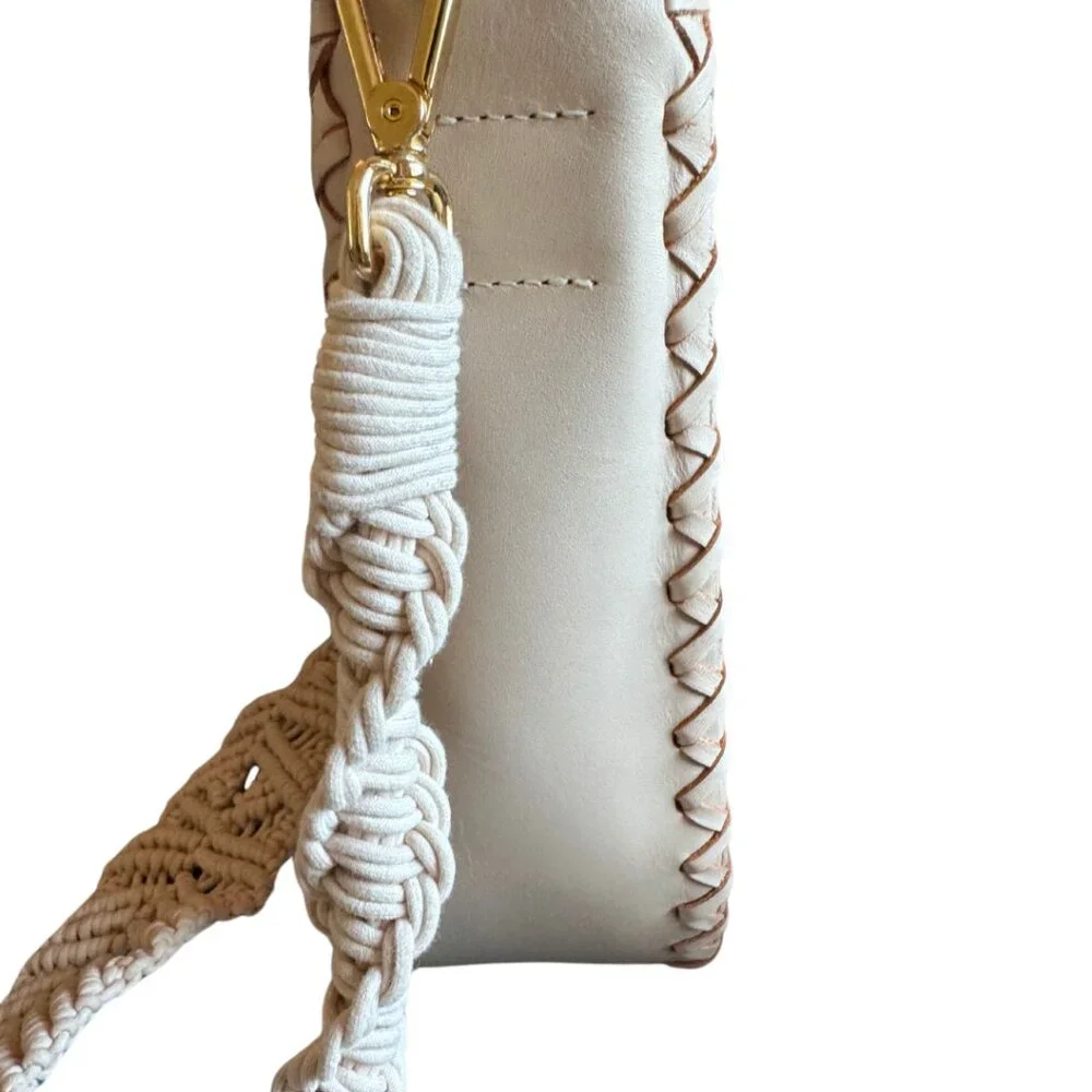 Ulla Johnson Luxury Handbag with Crochet Strap